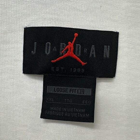 Jordan Brand White Script Baseball Jersey XXL Loose Fit - Picture 4 of 7